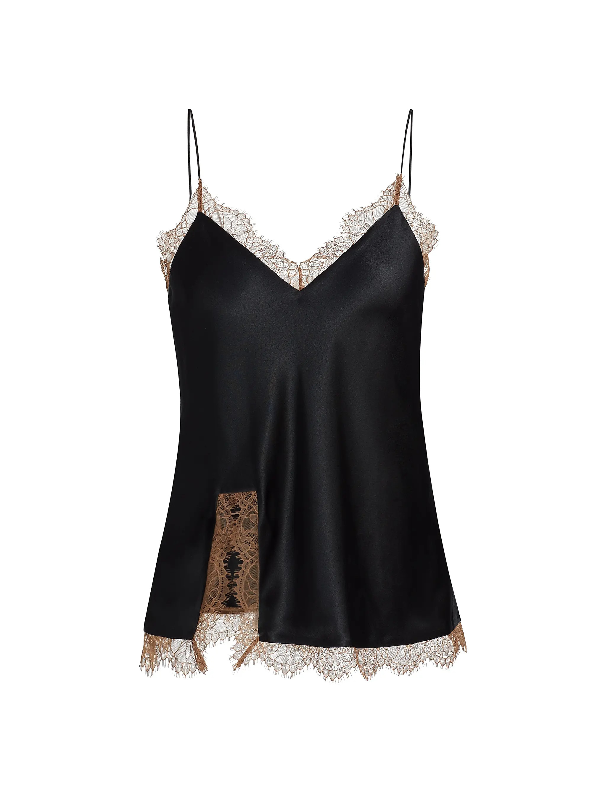 Lynette Silk Lace Slit Camisole | Saks Fifth Avenue