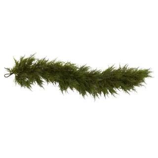Nearly Natural 60 in. Artificial Cedar Garland 4953 - The Home Depot | The Home Depot