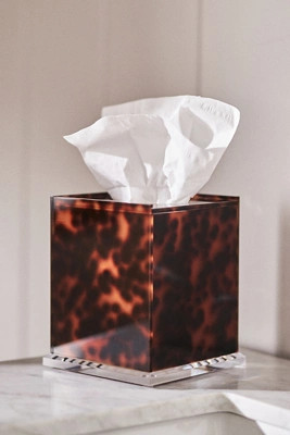 Tortoise Acrylic Tissue Box Cover | Anthropologie (US)
