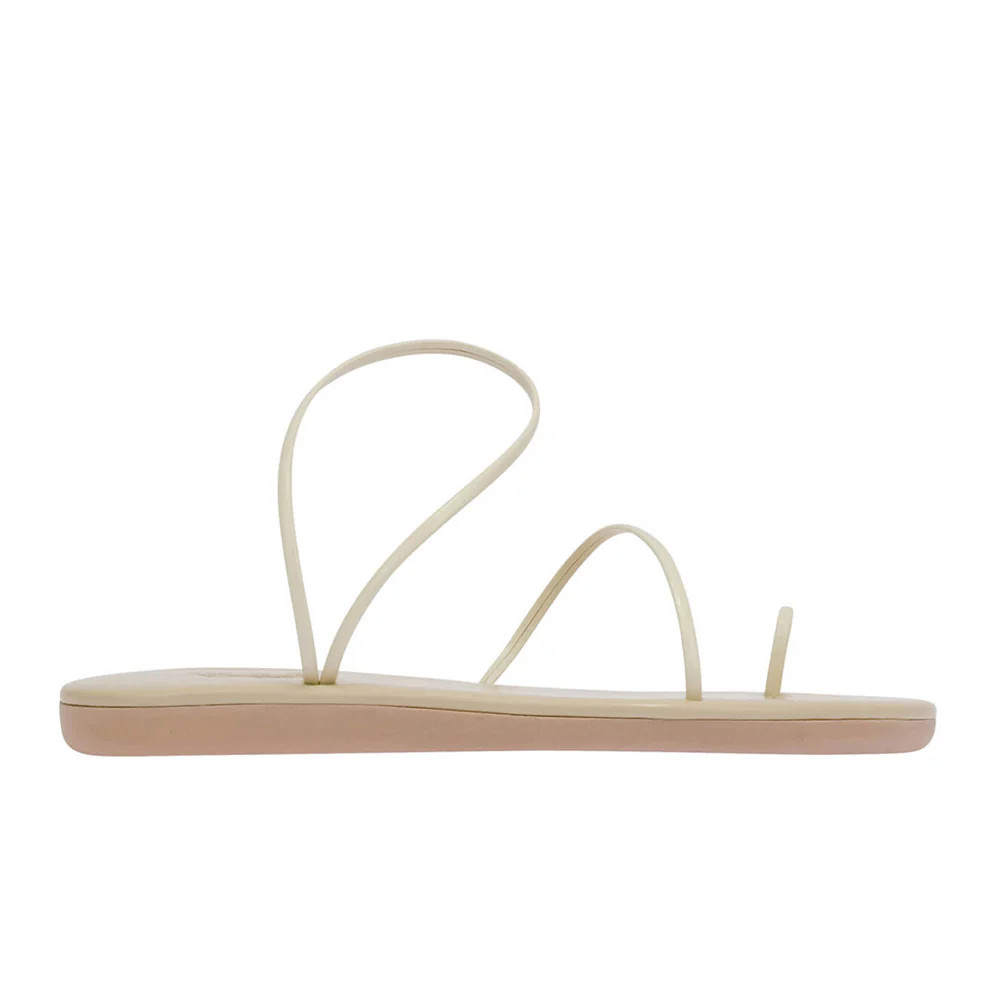 Kansiz Synthetic Leather All Off White | Ancient Greek Sandals