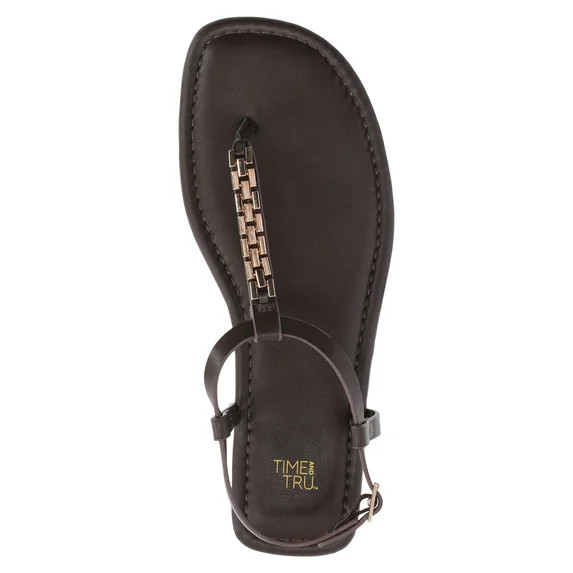 Time and Tru Women's Hardware Thong Sandals | Walmart (US)