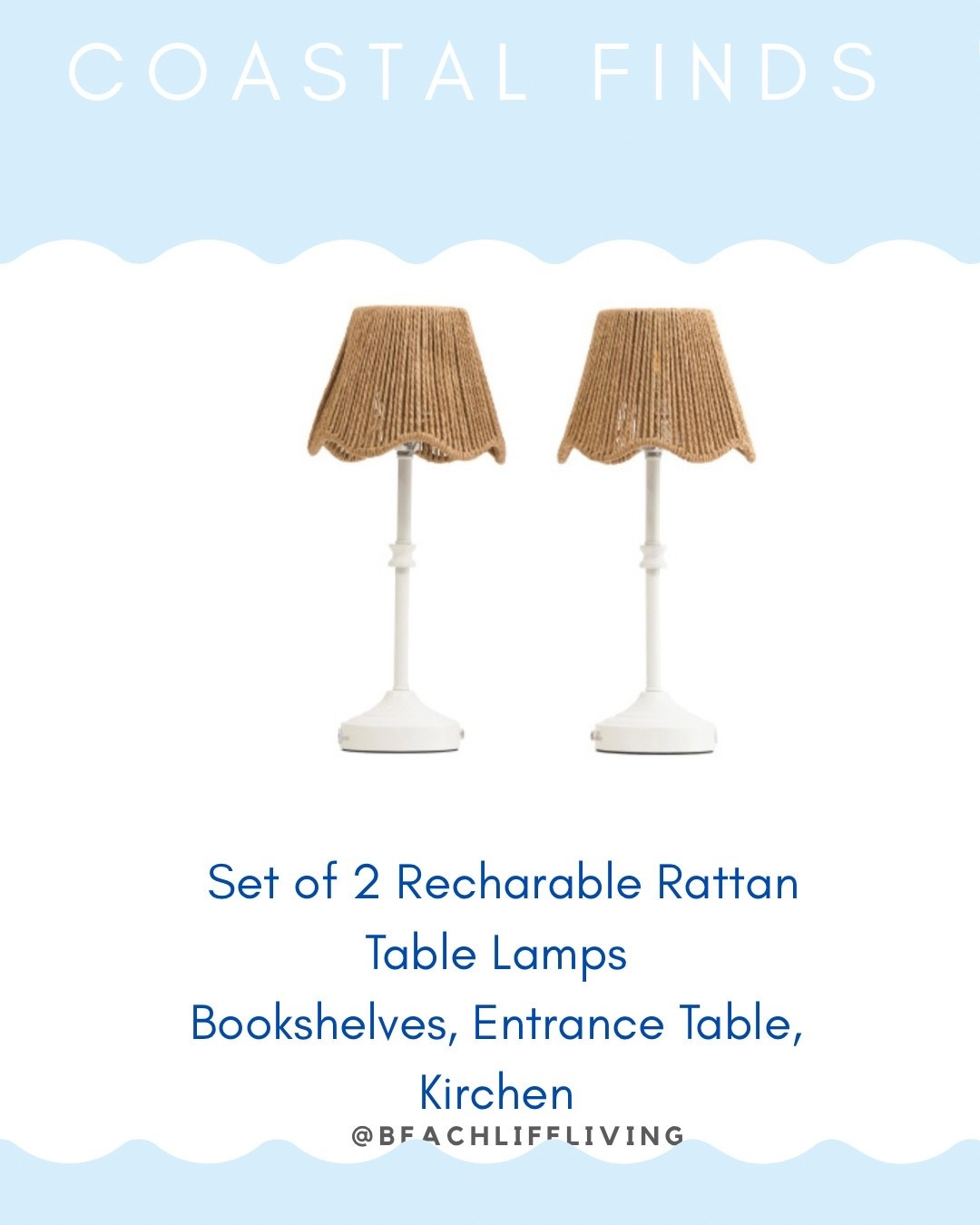 Set of 2 Rattan rechargeable table lamps


#LTKFindsUnder50 #LTKSaleAlert #LTKHome