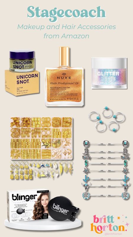 These hair accessories and makeup/body makeup are so fun for Stagecoach or any other festivals you might be heading to this summer! Best part is you can get it all from Amazon, and everything except the hair bling tool is under $15! 

#LTKbeauty #LTKFestival