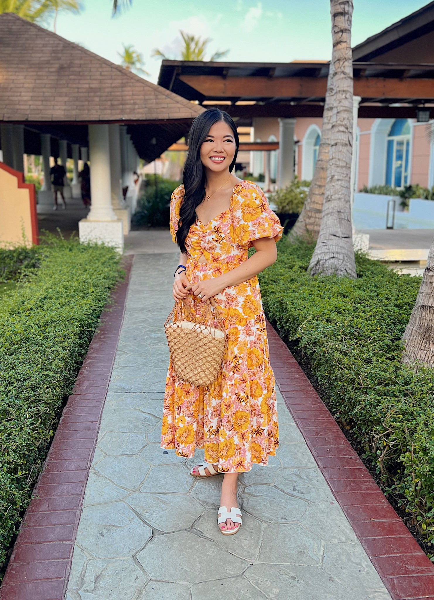 Amazon dress
Amazon fashion
Yellow floral dress (S)
Bucket bag
J.Crew Sedona bag
White sandals
White slide sandals
Yellow dress with puff sleeves
Summer dress 
Spring dress
Vacation dress 
Summer wedding guest dress

#LTKSeasonal #LTKFind #LTKunder50