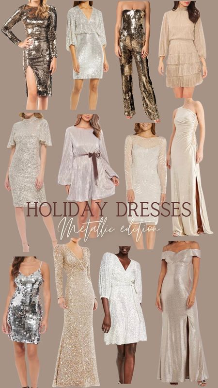 Women’s holiday dresses metallic edition 

#LTKSeasonal #LTKHoliday #LTKstyletip