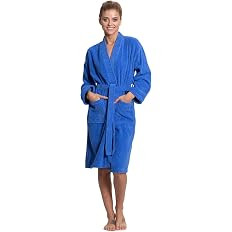 Soft & Absorbent Towel Robe, 100% Cotton Turkish Terry Cloth Kimono Bathrobes for Women | Amazon (US)