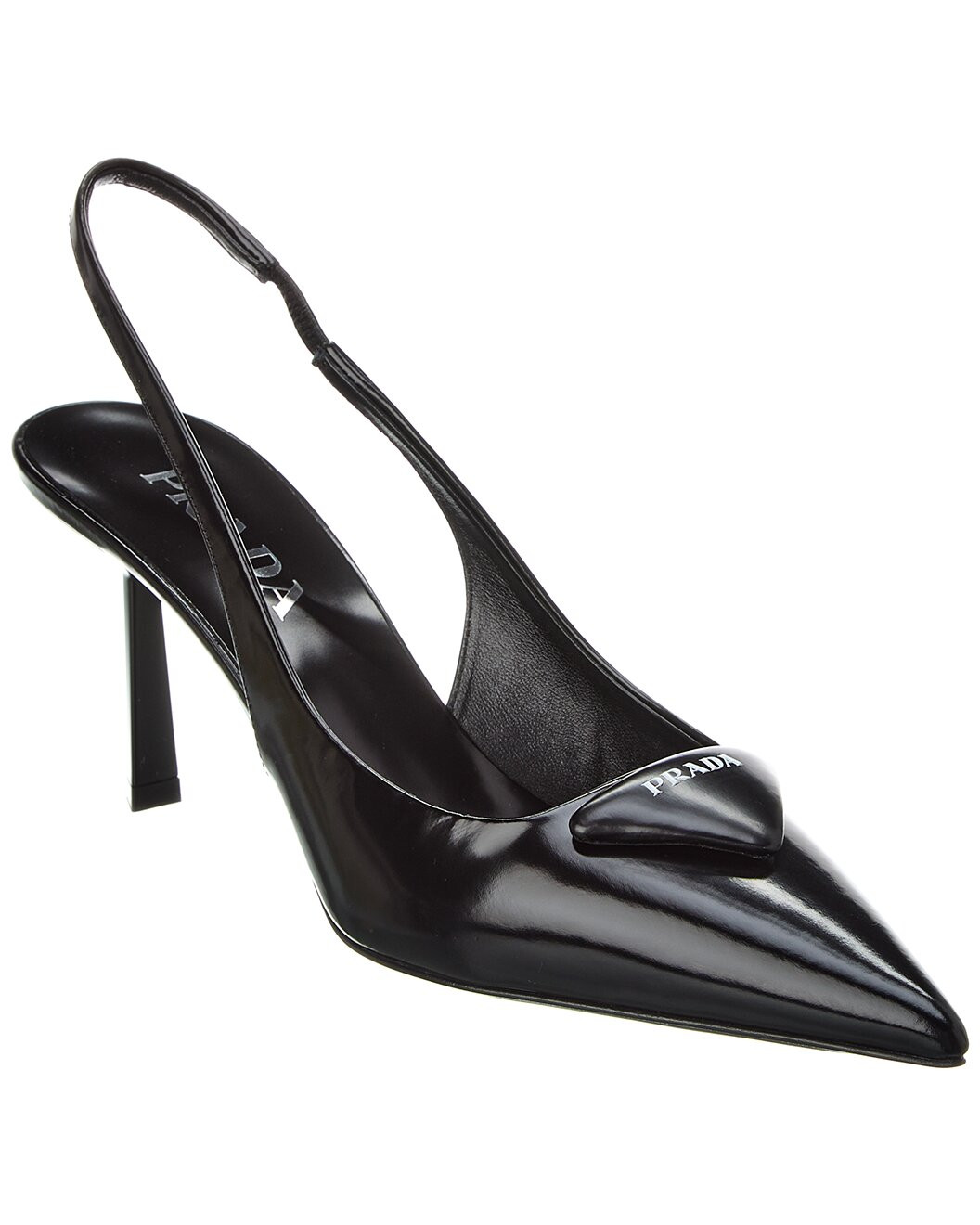 Logo Leather Pointy-Toe Slingback Pump | Gilt & Gilt City