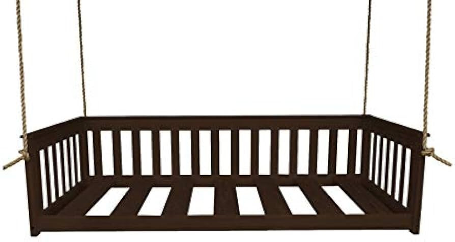 A&L Furniture VersaLoft Amish-Made Pine Twin Mission Swingbed with Rope, Rich Tobacco | Amazon (US)
