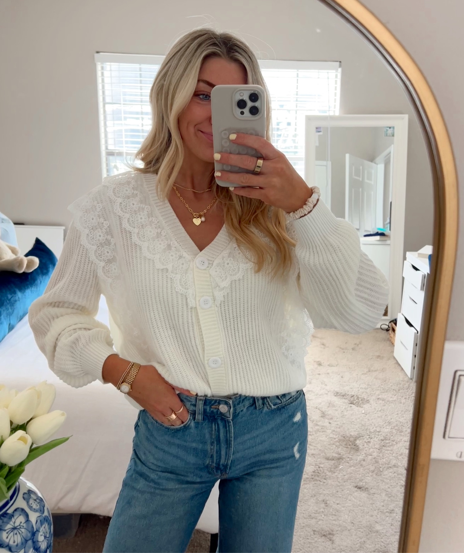 lace cardigan for the first chilly weekend in Dallas !!! 