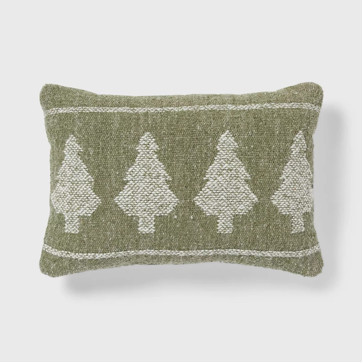 Oblong Holiday Decorative Pillow Woven Tree - Threshold™ | Target