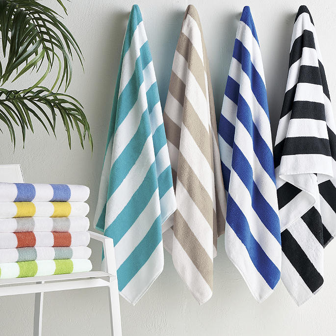 Resort Cabana Stripe Beach Towel | Frontgate | Frontgate