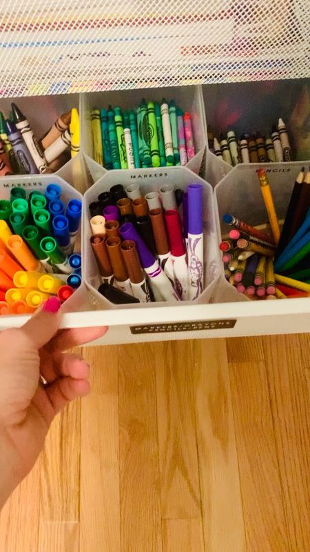 Kids craft organization crayons, markers and pencils ✏️ 

#LTKunder50 #LTKhome #LTKkids