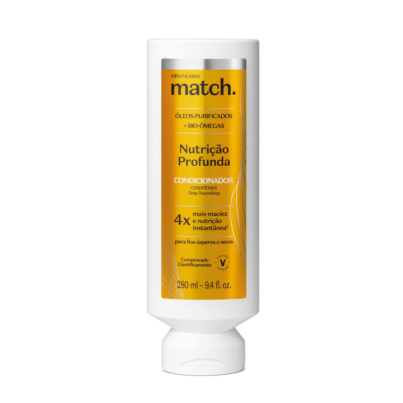 Condicionador Match Nutrição Profunda 280ml | oBoticario (BR)
