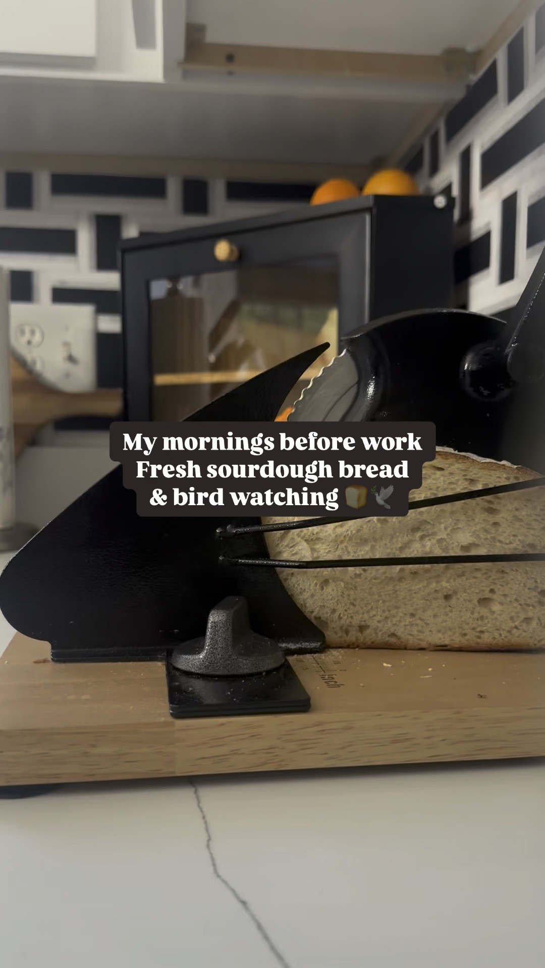 Starting my day with serenity 🌅 Fresh-baked bread and bird watching before the daily grind - the perfect combo to set a peaceful tone for the day 🌞  all items linked #homemadebread #birdwatching #morningmotivation #peacefulstart"