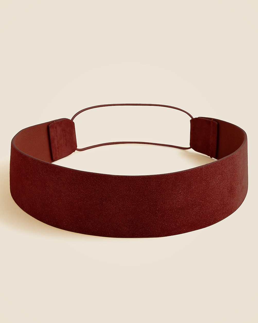 Suede and elastic headband | J. Crew US