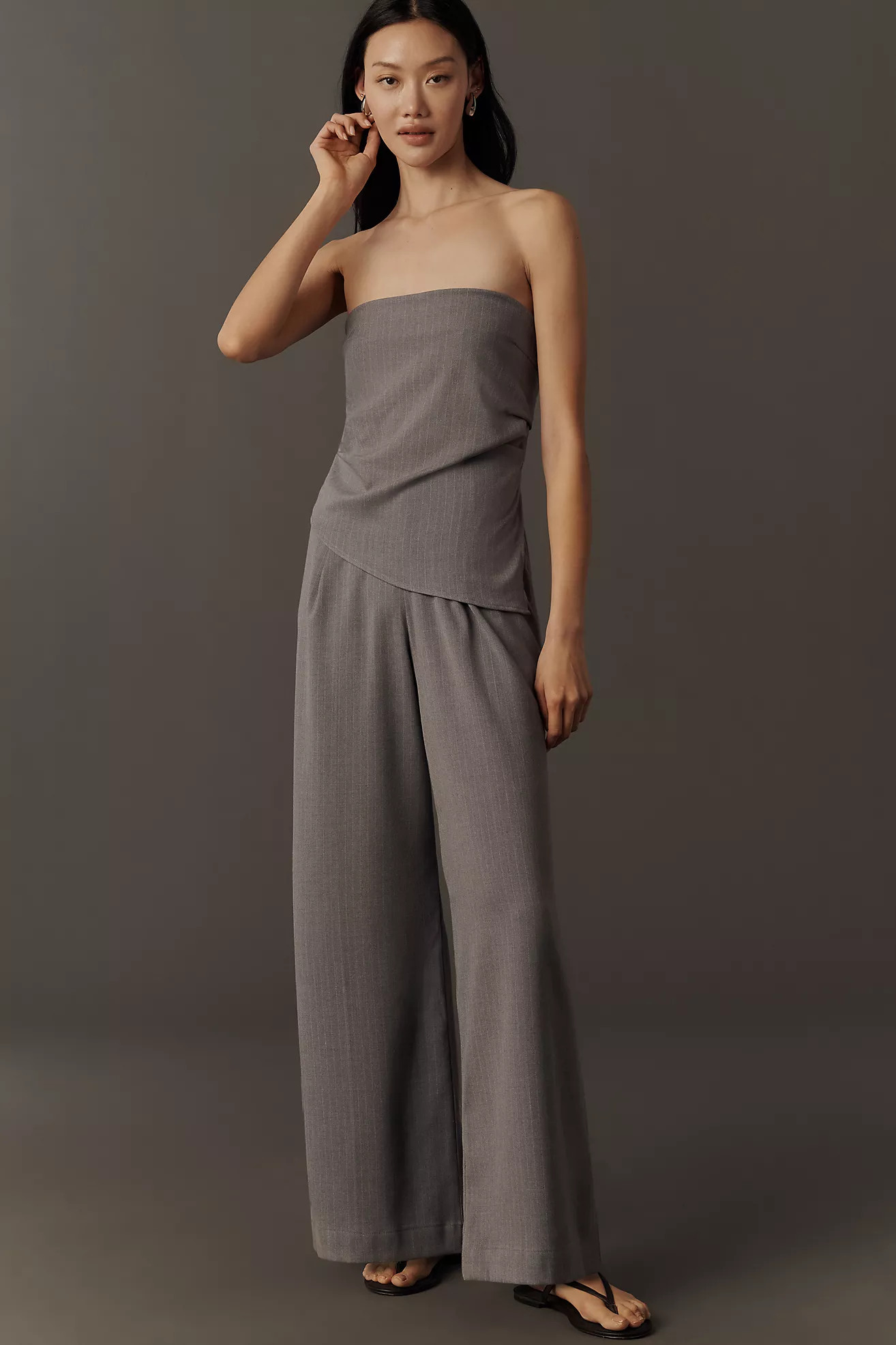 Self Contrast Strapless Jumpsuit | Anthropologie (US)