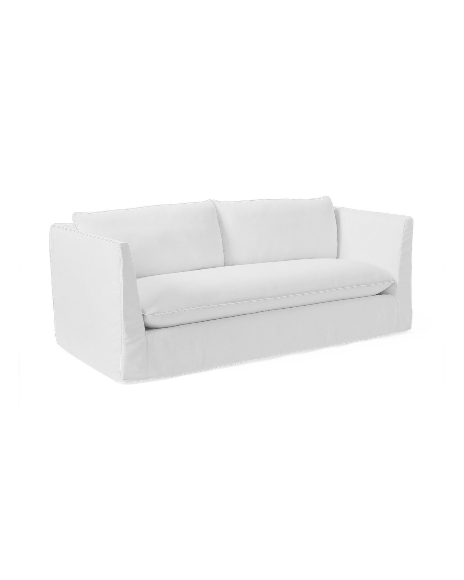 Paros Sofa with White Rope Trim - Slipcovered | Serena and Lily