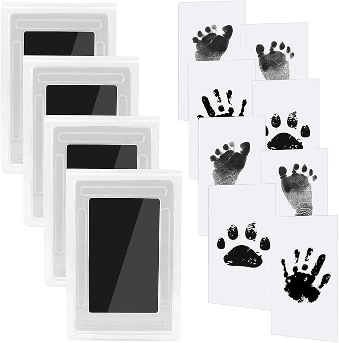 4pcs Kit Empreinte Pieds et Mains Bébé Enfant Empreinte Clean Touch Tampons Bébé Empreinte de... | Amazon (FR)