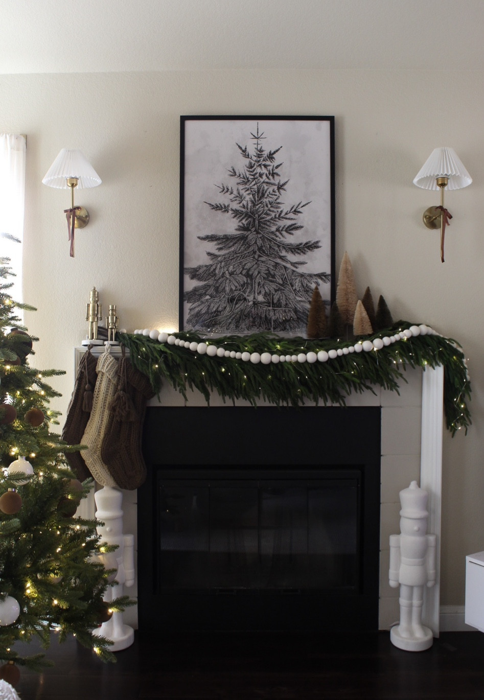 Flocked nutcrackers are back! 🤍 

#LTKHome #LTKSeasonal #LTKFindsUnder100