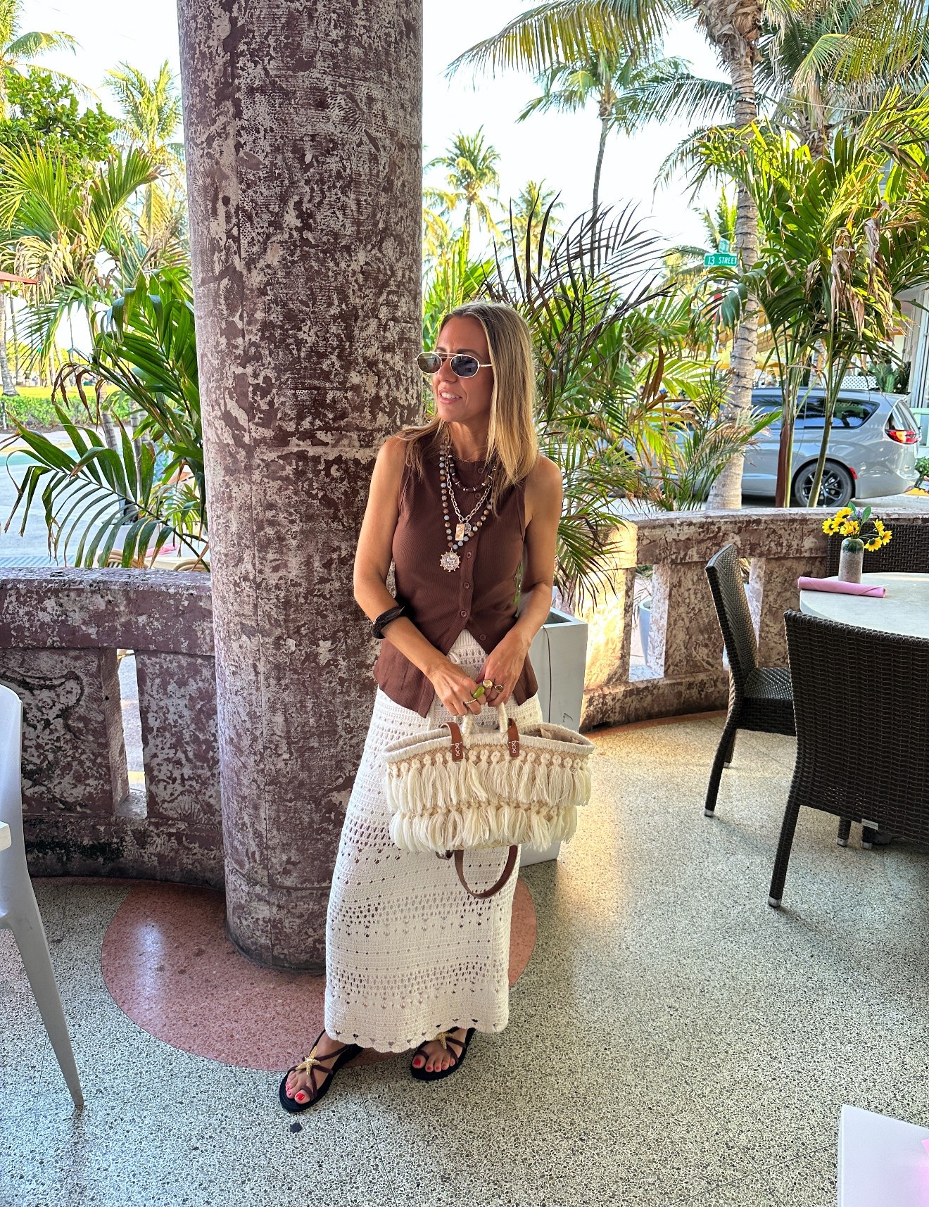 This crochet maxi is a favorite + I love the way I paired it with the handbag + brown top

#LTKStyleTip #LTKSeasonal #LTKFindsUnder100