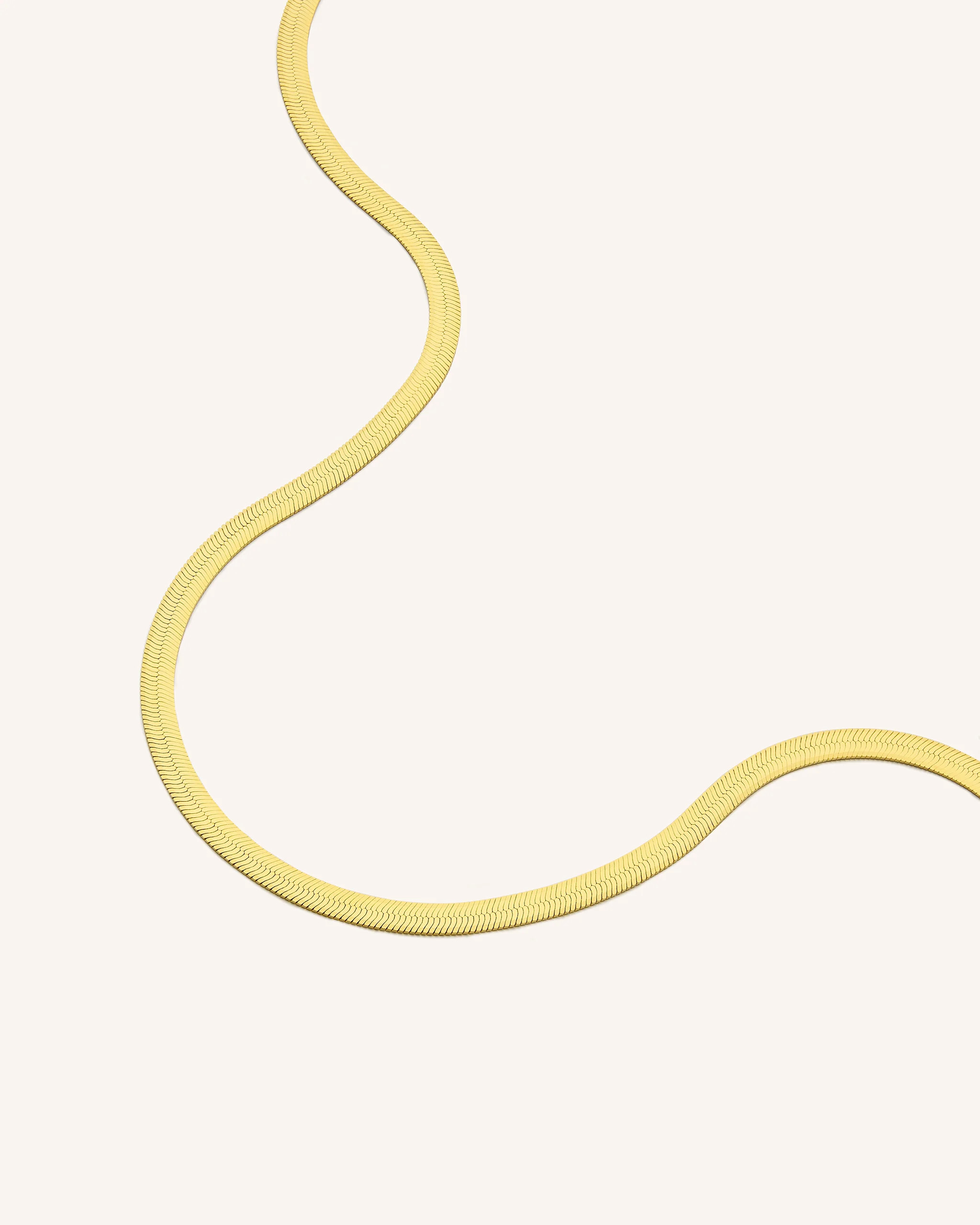 Herringbone Chain Necklace | PEACHMIND