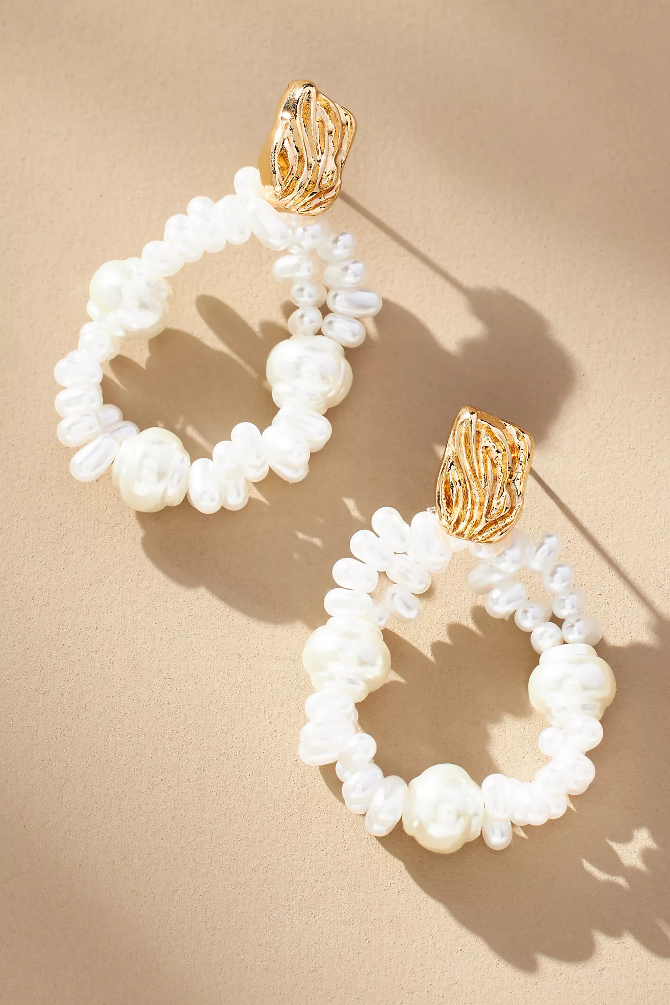 Pearl Hoop Earrings | Anthropologie (US)