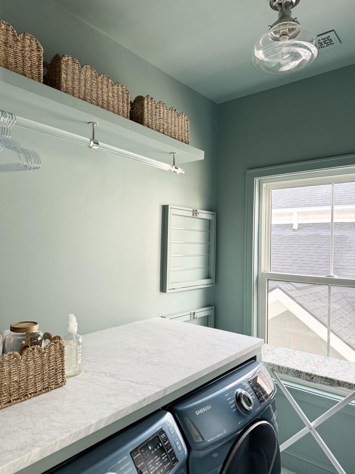 StorageWorks Scalloped Wicker Basket, Woven Baskets for Storage, Rattan Baskets with Handles, Pap... | Amazon (US)