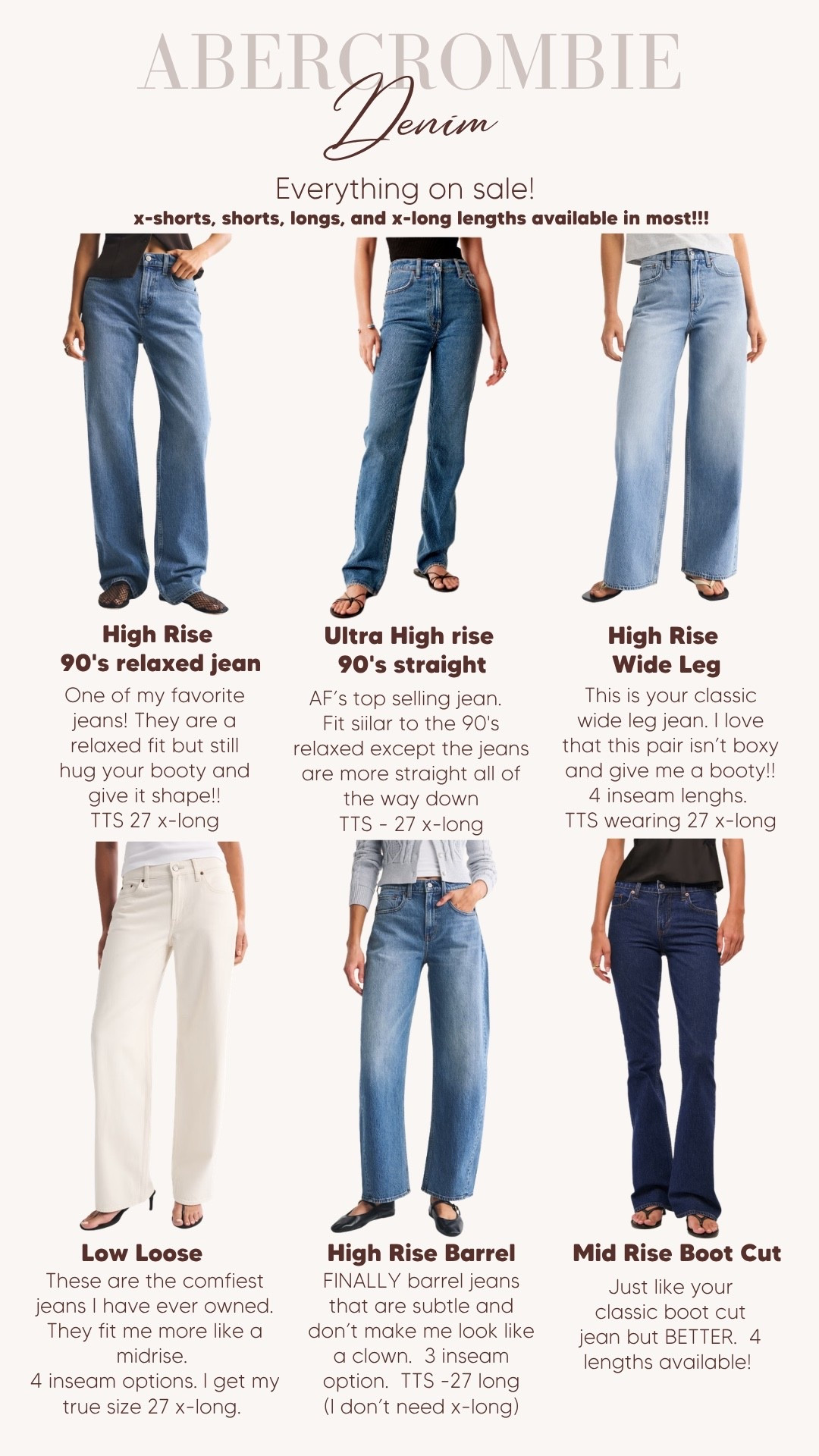 My go-to jean styles are 25-50% off AND you get an additional 15% off with code DENIMAF 💙

#LTKootd #LTKSaleAlert #LTKTall
