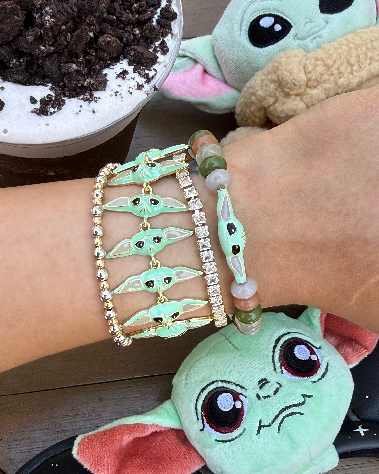 Baublebar | Grogu Bracelet Stack! 

perfect for the upcoming Mando & Grogu movie 💚