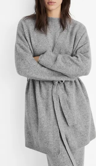 MANGO Tie Front Longline Cardigan | Nordstrom | Nordstrom