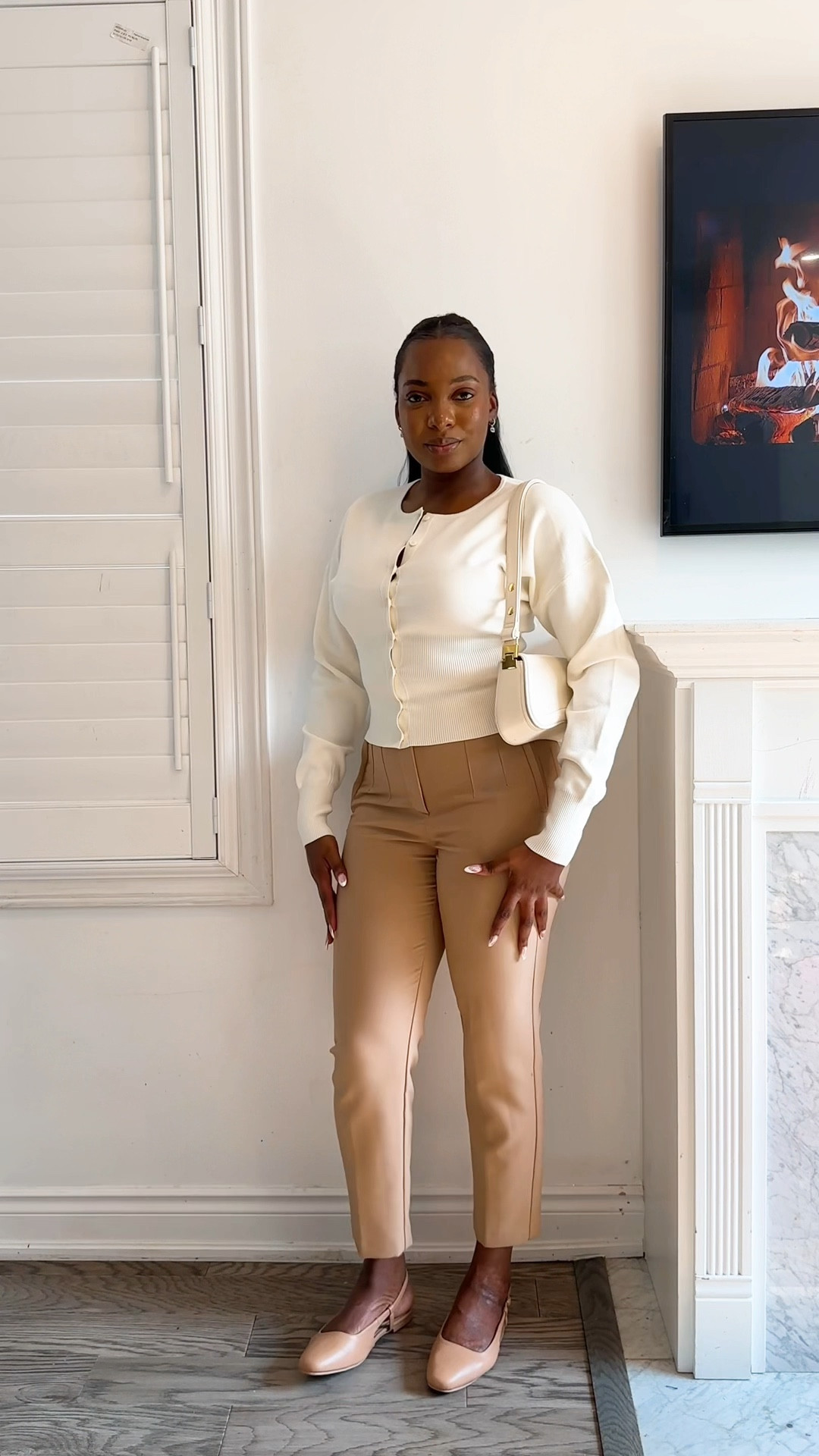 Cream sweater, trouser and flats

#LTKcanada #LTKworkwear