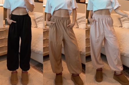 style meets comfort 🙌🏼🤩 #amazonfashion #wintermusthaves #sweatpants amazon fall winter fashion must haves free people inspired baller sweat pants affordable women’s clothing comfy outfit inspo 

#LTKHoliday #LTKGiftGuide #LTKstyletip