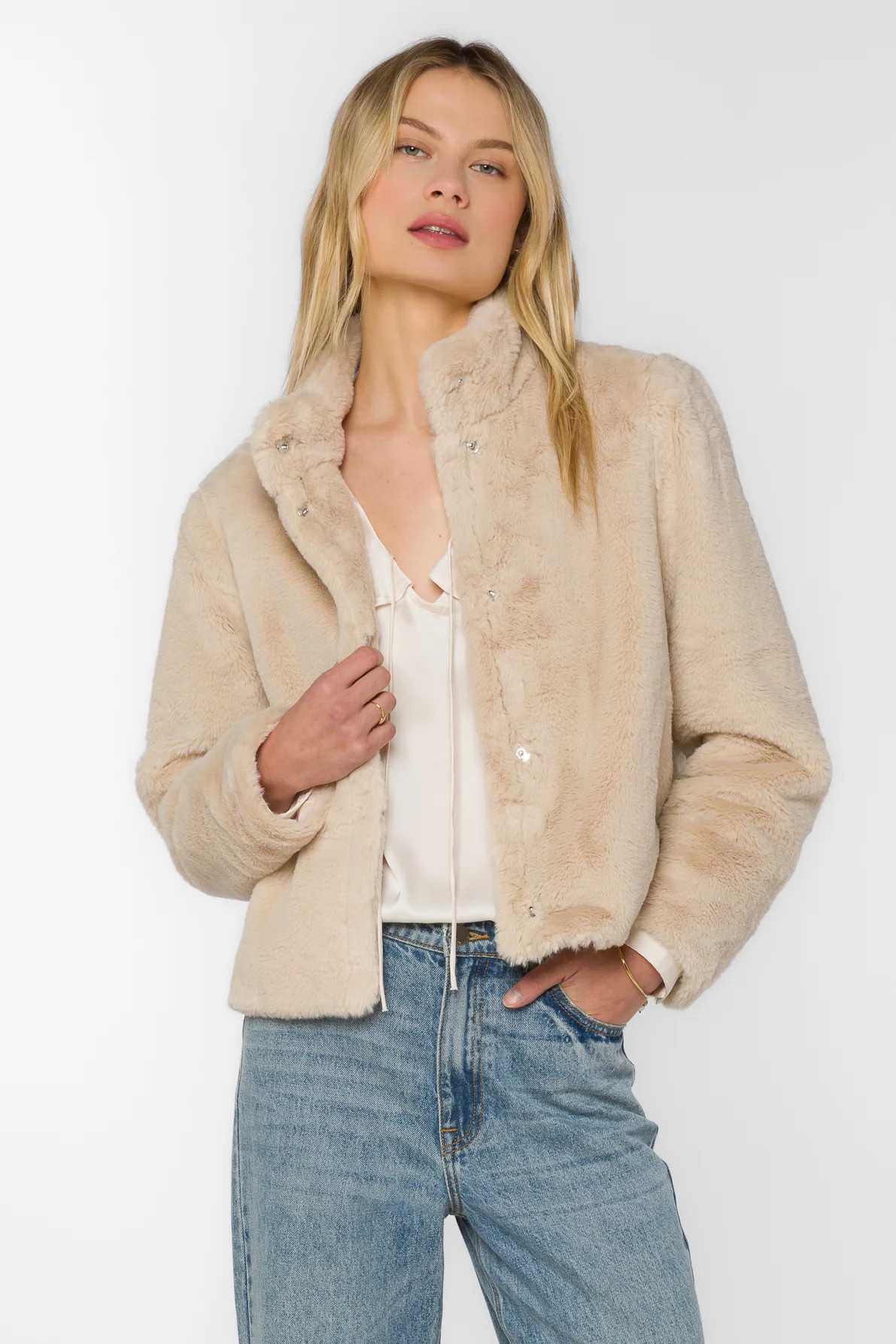 Charity Beige Jacket | Velvet Heart Clothing