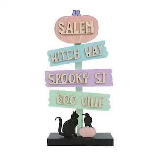 14.7" Salem Directional Tabletop Halloween Sign by Ashland® | Michaels | Michaels Stores