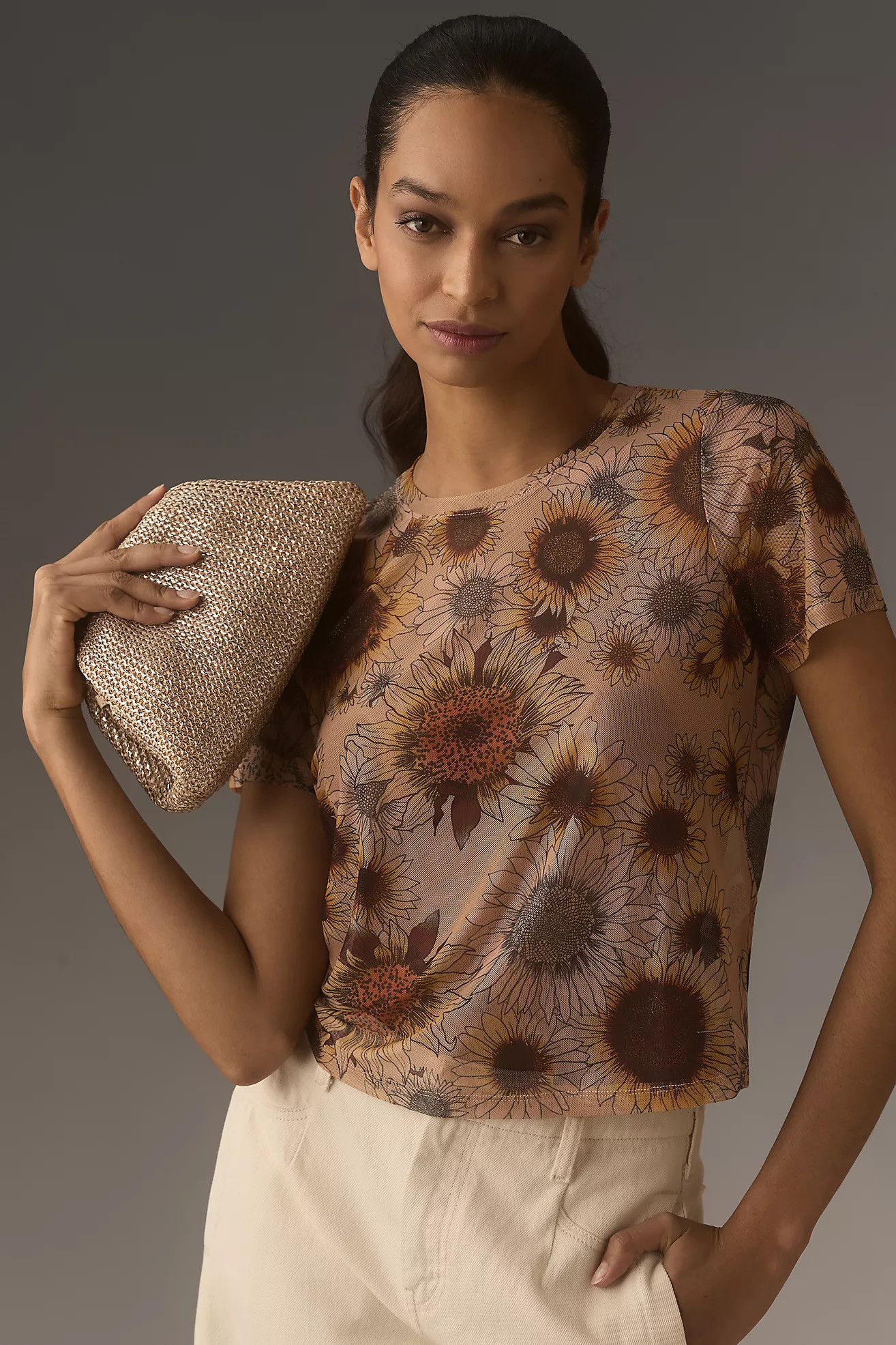 The Frankie Mini Clutch: Metallic Raffia Edition | Anthropologie (US)