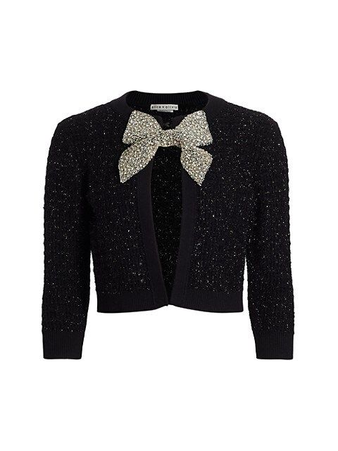 Akira Bow-Embellished Cardigan | Saks Fifth Avenue