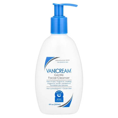 Vanicream, Gentle Facial Cleanser, For Sensitive Skin, Fragrance Free, 8 fl oz (237 ml) | iHerb