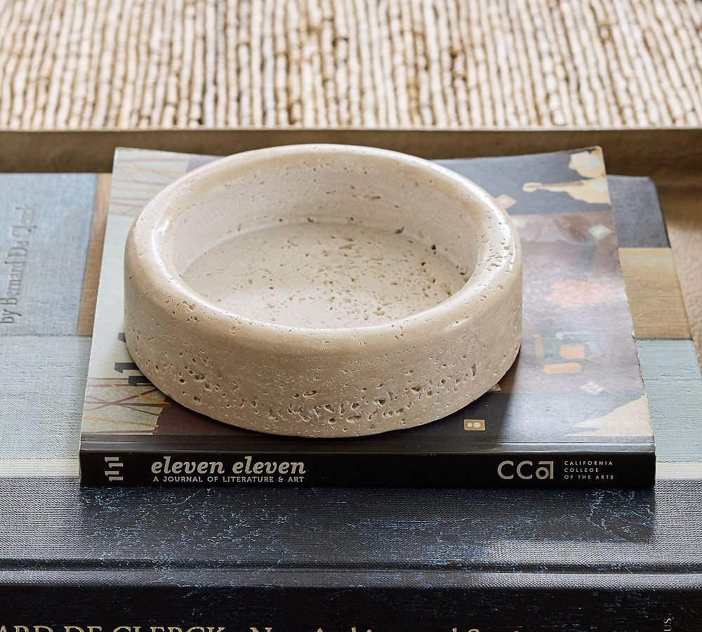 Travertine Decorative Bowl | Pottery Barn (US)