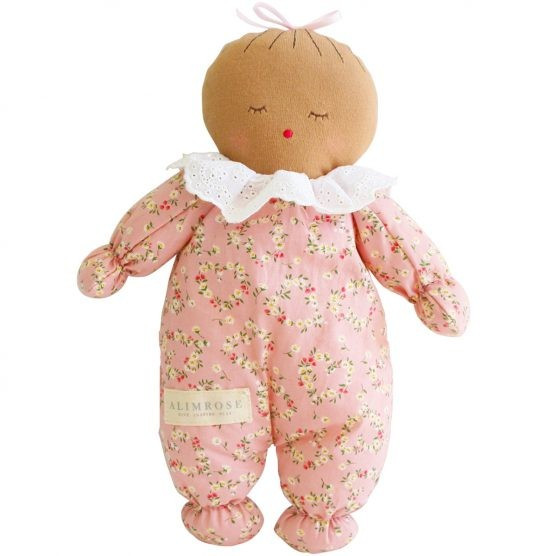 Alimrose Asleep Awake Baby Doll – Posy Heart | The Tot