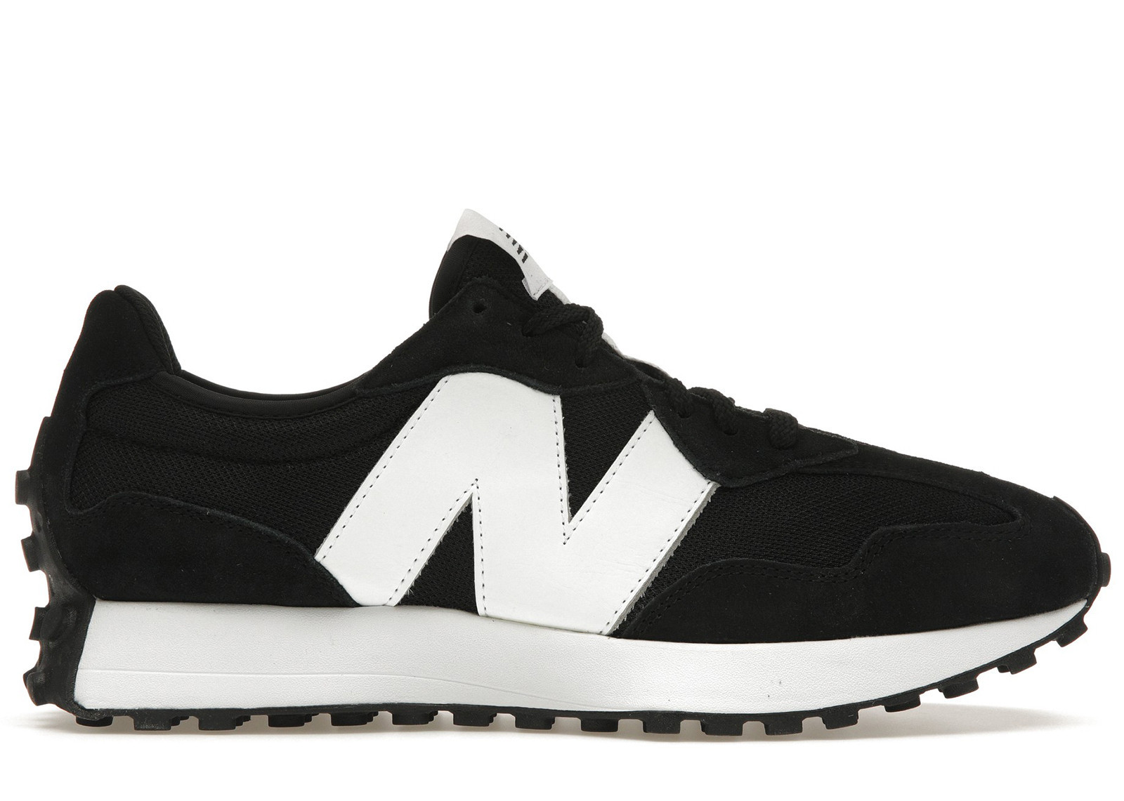 Men's New Balance 327 N Logo Sneakers in Black/White | StockX