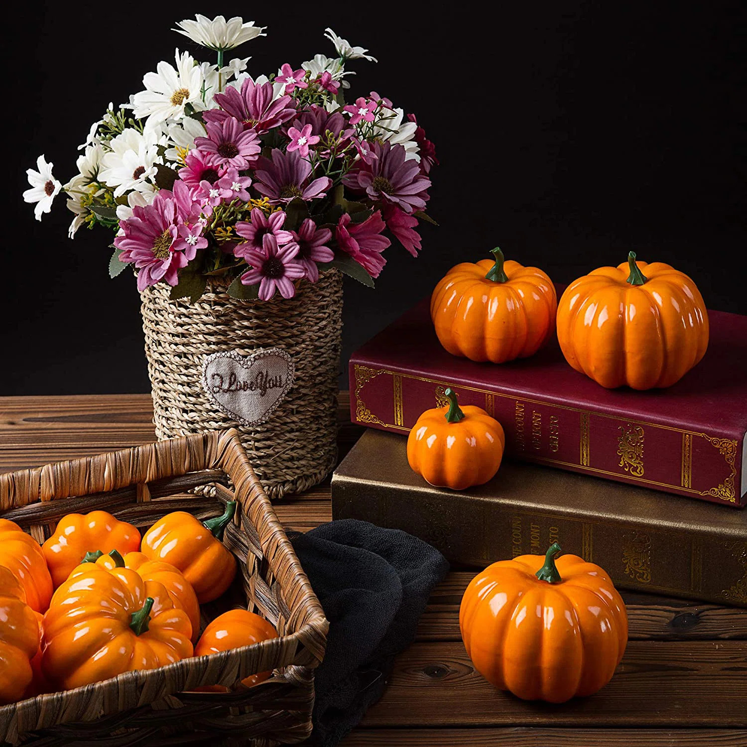 Bibana 12 Pack Artificial Pumpkins Set For Thanksgiving & Reviews | Wayfair | Wayfair North America