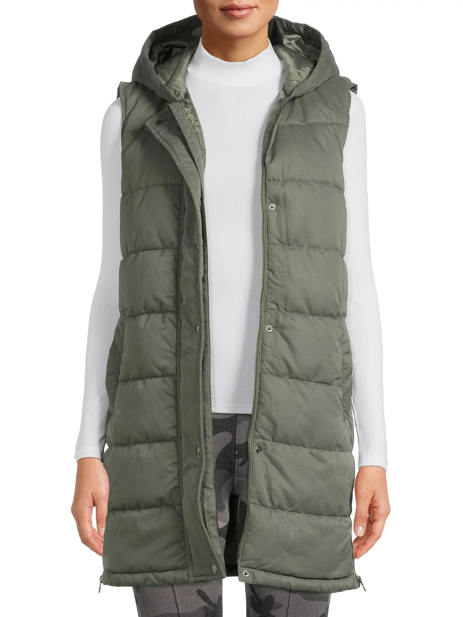 Swiss Tech Women's and Women's Plus Hooded Tunic Vest | Walmart (US)