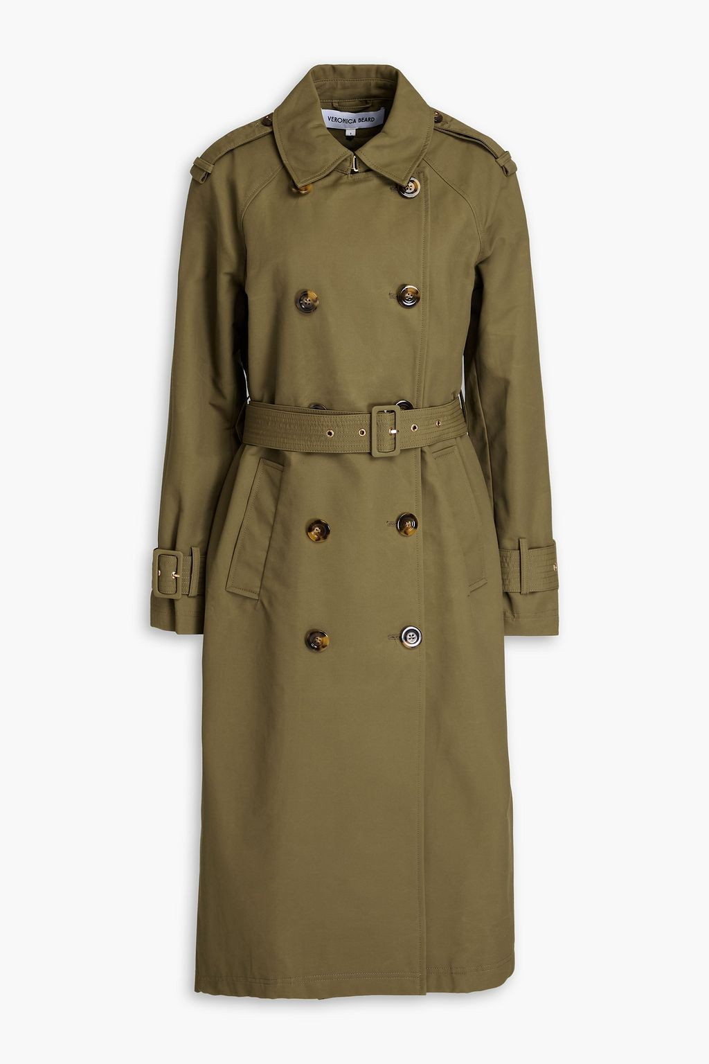 Conneley Dickey coated cotton-blend canvas trench coat | The Outnet (US and CA)