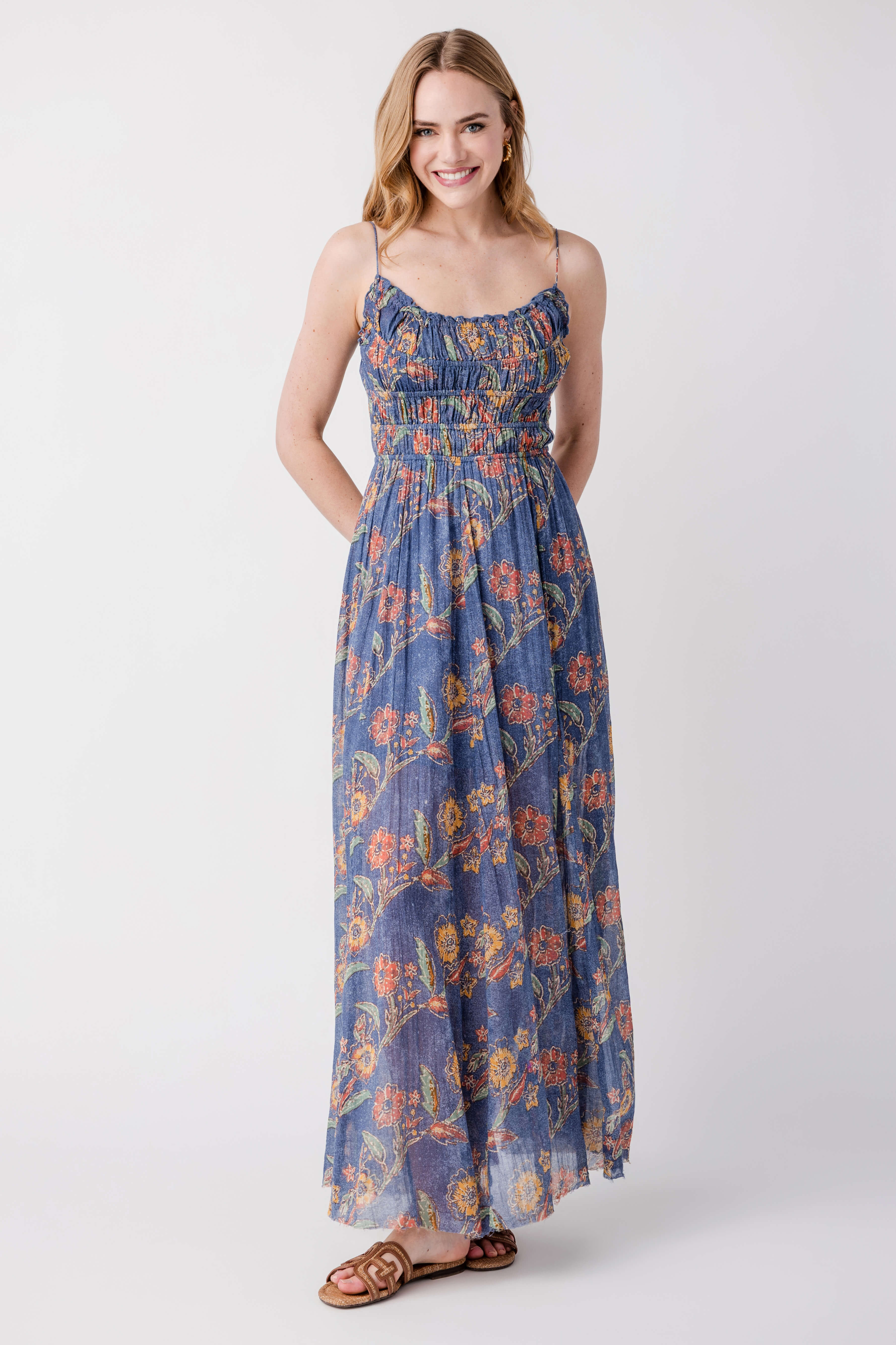 Free People One Ciella Printed Maxi Dress | Social Threads