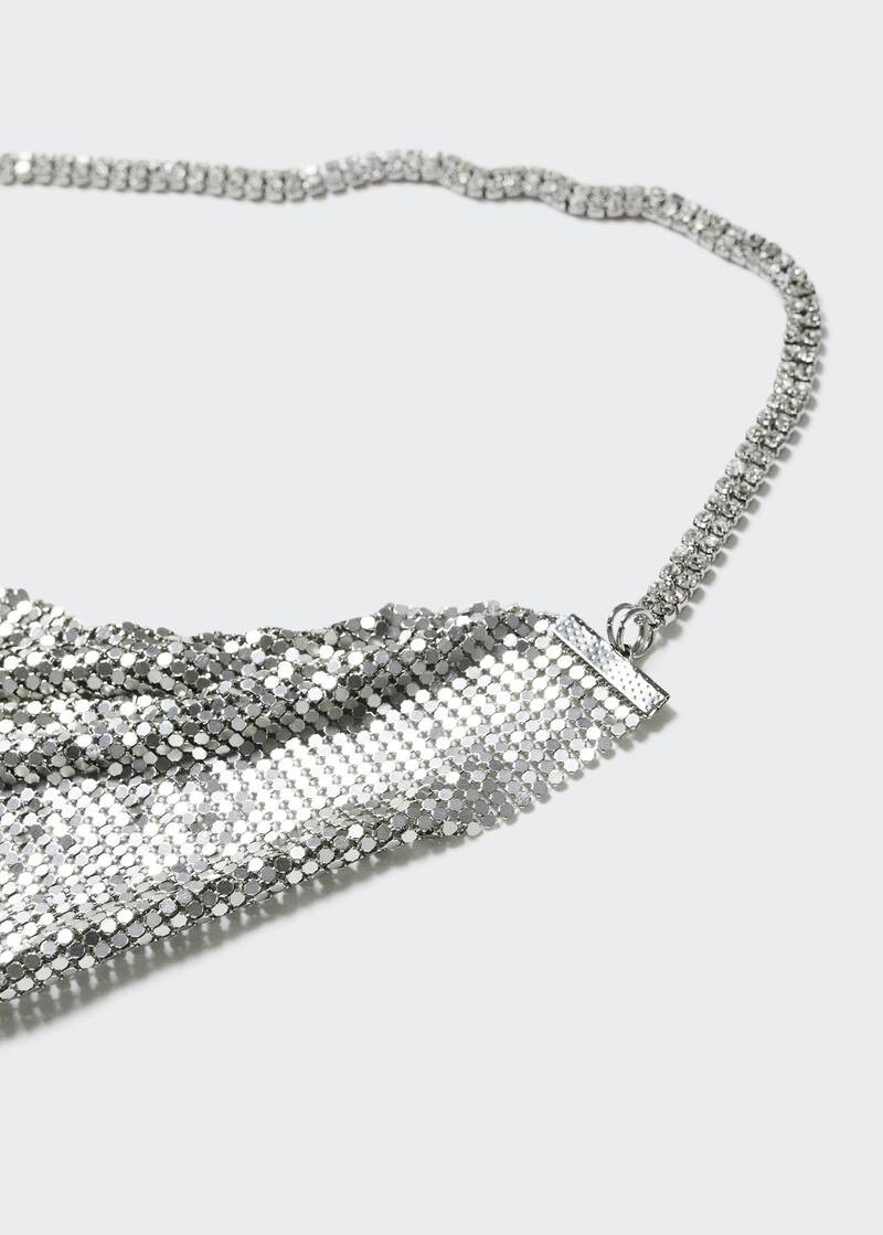 Mini vestido malla metálica | MANGO (US)