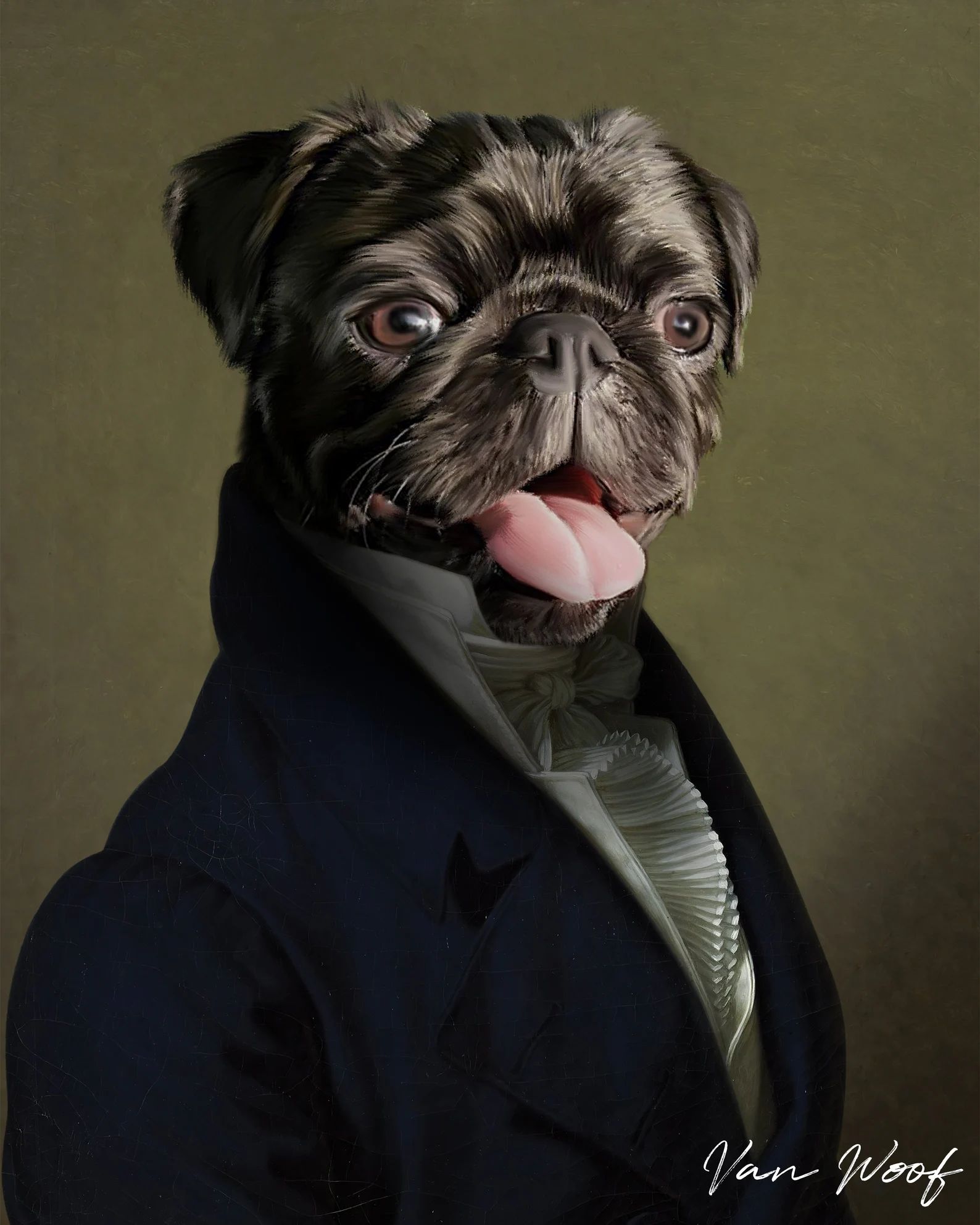 Custom Dog Portrait Pet Portrait Royal Renaissance Animal - Etsy | Etsy (US)