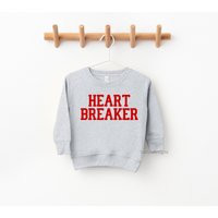 Valentines Day Shirt, Sweatshirt For Boys Toddler Boy Valentine Funny Baby Heart Breaker Sweater | Etsy (US)