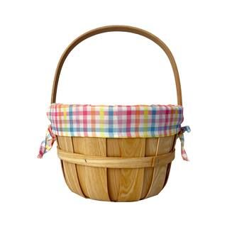 Small Chipwood Basket with Checkered Liner by Ashland® | Michaels Stores