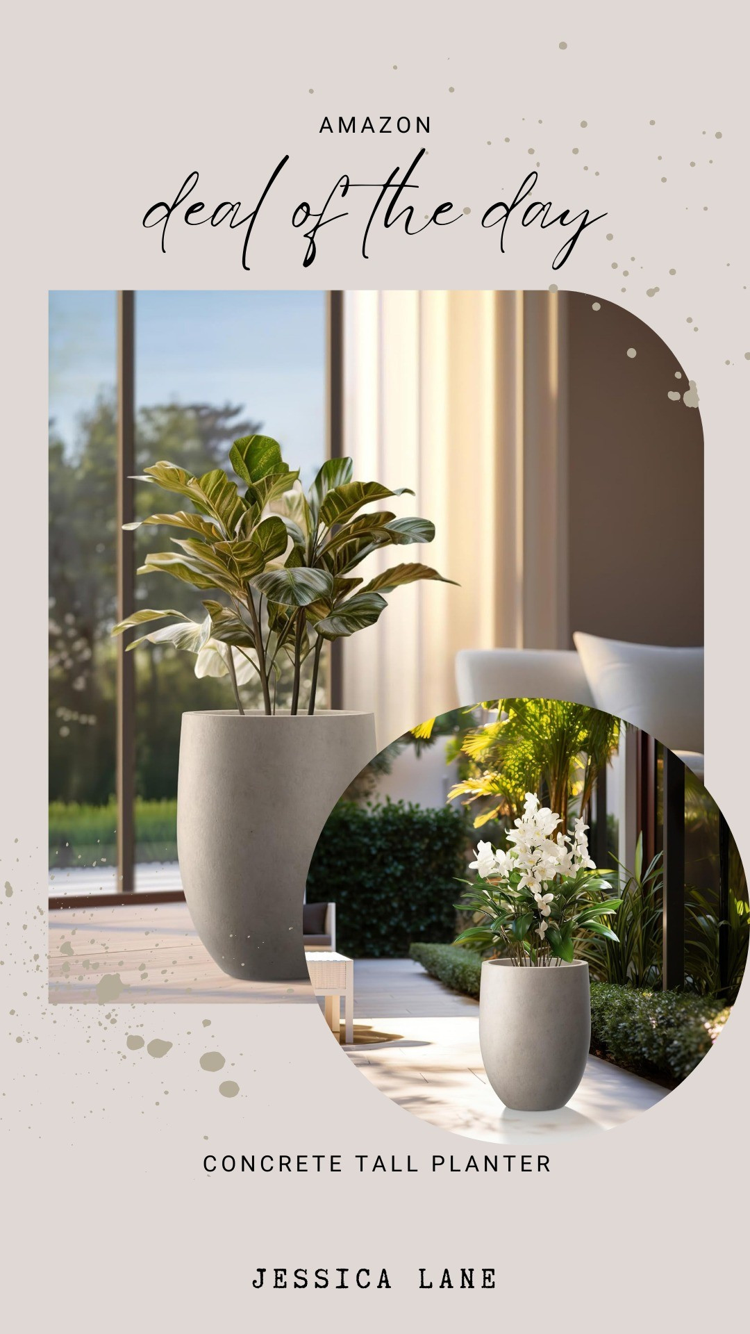 Modern concrete planter that instantly elevates patios, porches, or entryways.#OutdoorDecor #AmazonFinds

#LTKSeasonal #LTKSaleAlert #LTKHome