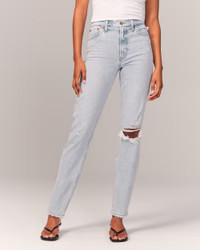 High Rise Mom Jeans | Abercrombie & Fitch (US)